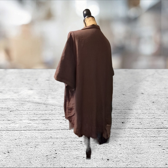 NWT EMERY ROSE short sleeve v-neck button down blouse top shirt SIZE 2X - Picture 4 of 16